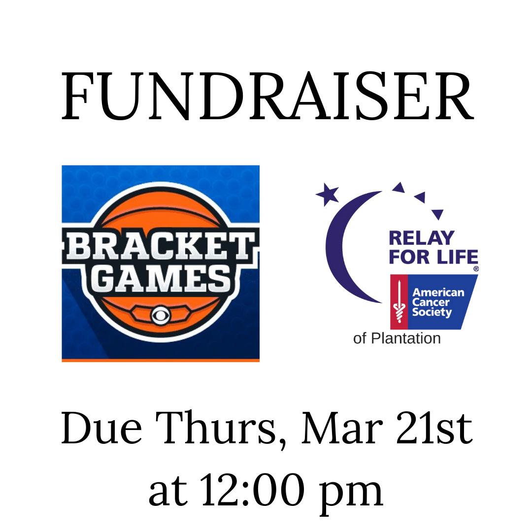 PlantationRelay's tweet photo. Sign Up for #MarchMadness - $10 Payment must be received prior to noon on Thurs, Mar 21st.  50% goes back to the #plantationrelay #beatcancer #PlantationHighSchoolNAHS - You Must Sign Up and Send Payment (Venmo: DAVID-YUDELL) or (Paypal- DYUDELL@ATT.NET) https://t.co/vyhVoJ38Lo https://t.co/aTFCL7IJwk