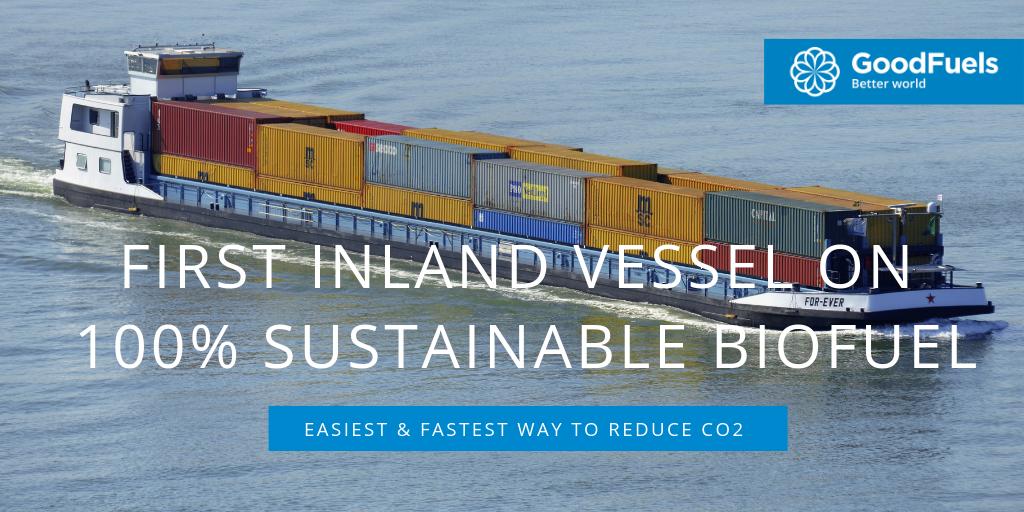 We and our partner REINPLUS FIWADO Bunker, part of <a href="/VaroEnergy/">VARO Energy</a> have fuelled the ‘For Ever’ for <a href="/Heineken/">Heineken</a>, the first inland vessel from CCT that runs fully on 100% sustainable biofuel. And realizing a significant CO2-reduction. ow.ly/ivFk30o6GZM