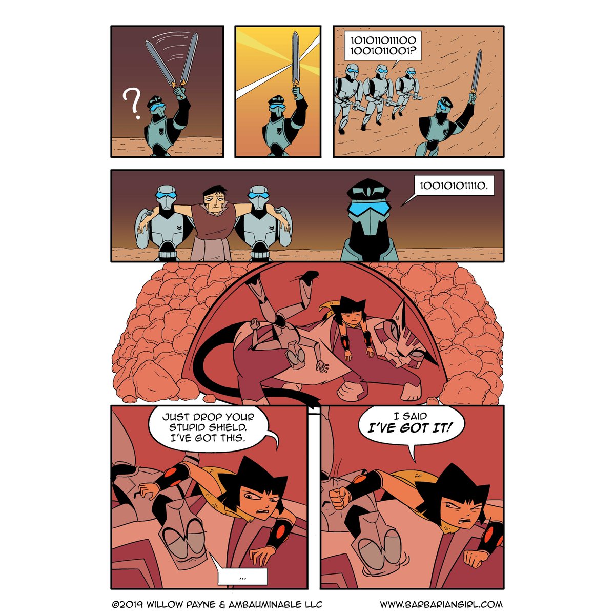 BarbGirlComic's tweet photo. The Burning Blade of the Badlands page 61 https://t.co/U7r2dKlOUz