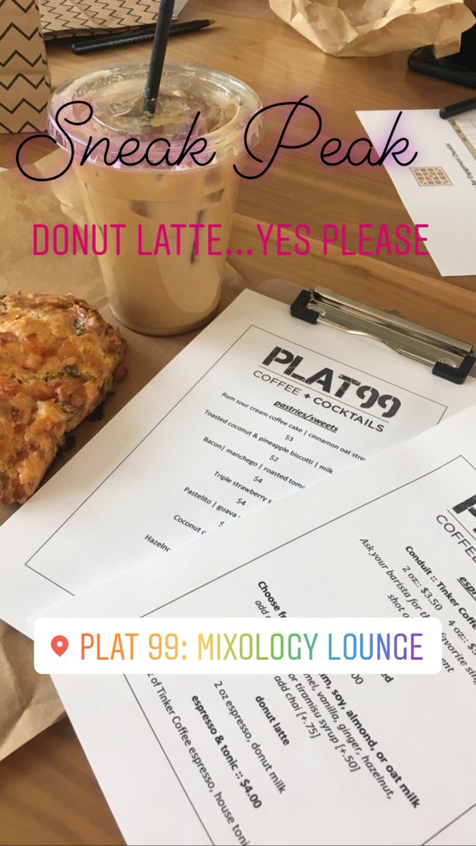 Krisrose04's tweet photo. Fun to get a sneak peak of the new @Plat99Indy Coffe + Cocktails lounge. Same great place, fabulous new options! Opening tomorrow at 6:30 AM! #Plat99 #CityWay https://t.co/6YHbIUQ10d