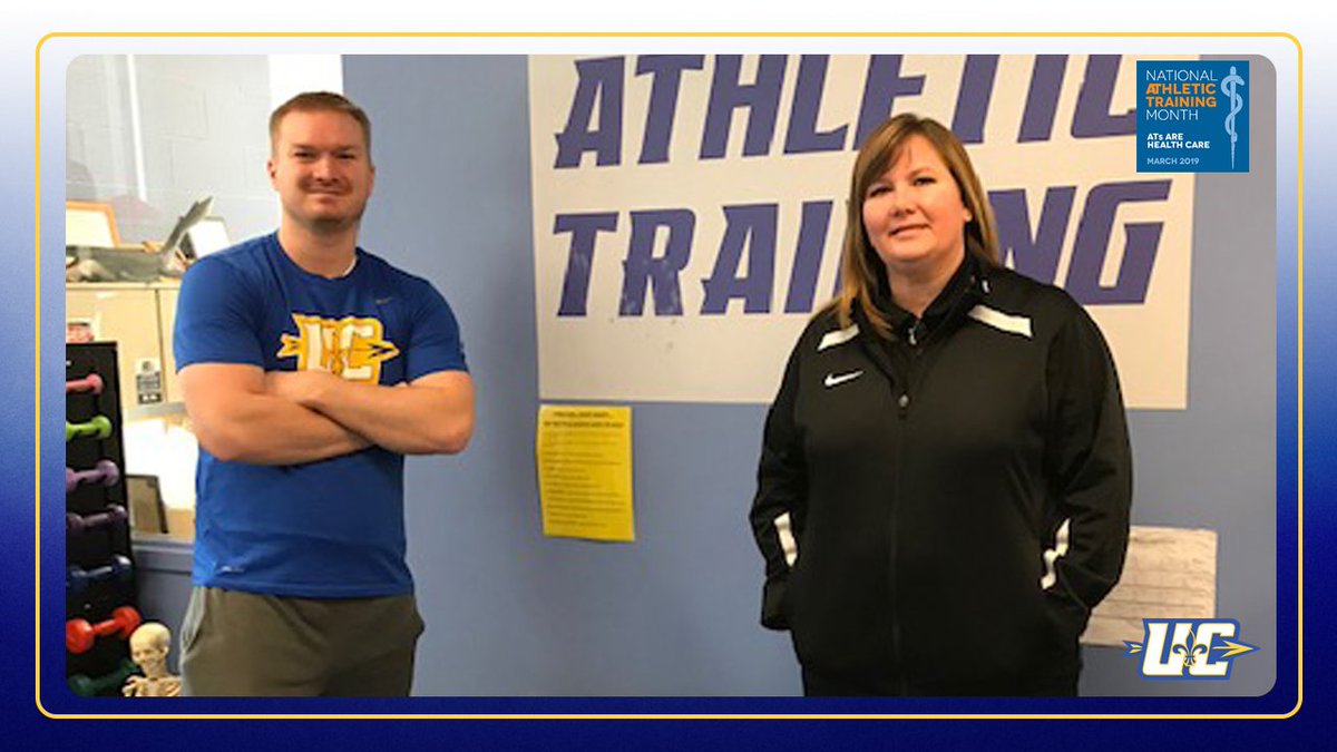 GreatMidwestAC's tweet photo. AT's Are Health Care. And we are thankful for our athletic trainers in the #GreatMidwest!

📸: Meet the team from @UCArrows (Zach Bartlett, Cathy Rook)

March is National Athletic Training Month #NATM2019 https://t.co/S2tRNtOyxq