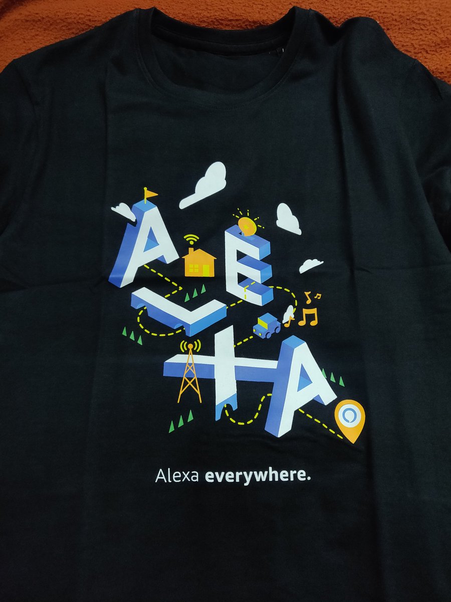 i_ayush_sharma's tweet image. Got my limited edition #AlexaDeveloper T-shirt.
Thank you @AmazonEchoIndia  @alexa99 @AmazonHelp for this awesome swag.