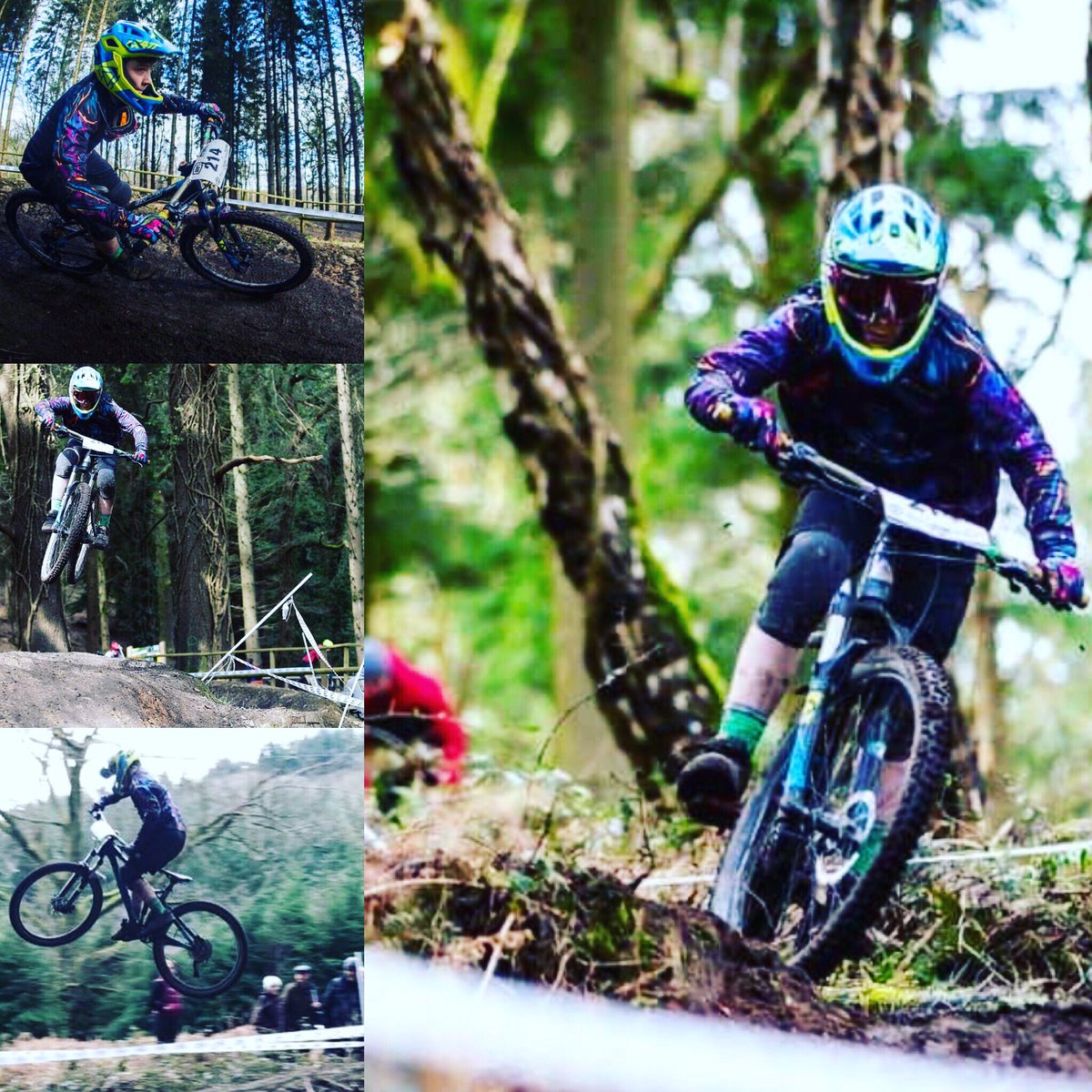 RideitRad1's tweet photo. Thomas Hawkins riding it rad with his #bunnyhop series socks on at the 100% Mini Downhill @ Forest of Dean over the weekend 🤘

Slippery roots and lots of mud made for some interesting runs !! 

@RideitRad1 
@Pedalabikeaway 
@MiniDownhill 

#rideitrad 
#mtb #downhill #heshreds https://t.co/nHcQBa9VzR