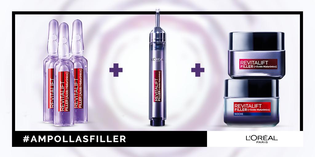 lorealparis_es's tweet photo. ¿Quieres una piel más jugosa y con aspecto joven? Prueba la nueva rutina Revitalift Filler con ácido hialurónico:
1º #Reto7Días con las #AmpollasFiller
2º Sérum rellenador de arrugas
3º Cuidado de día y de noche

Descubre más: https://t.co/3M4cnvqVZP https://t.co/JjbhjkqoBl