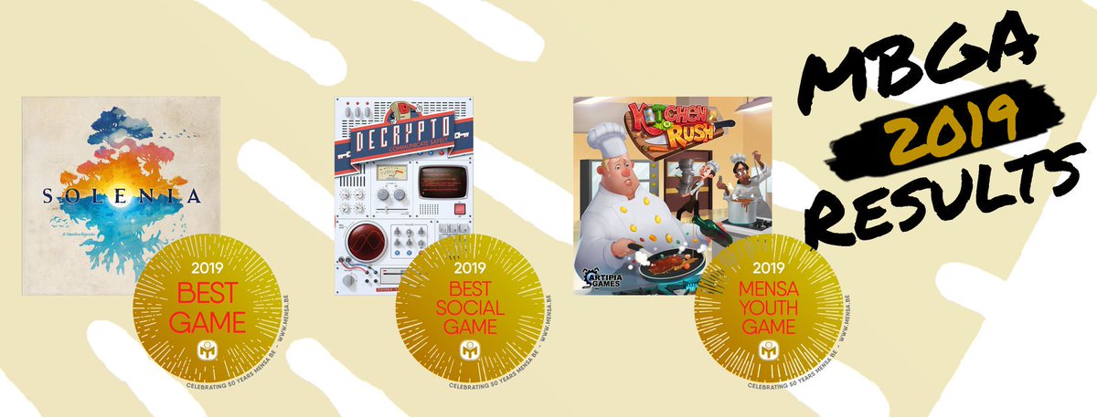 ArtipiaGames's tweet image. We are extremely happy and proud that our own Kitchen Rush is the Mensa Youth Game of 2019! Thank you very much @Mensa_Be for the honour! 😀😁 #FeeltheRush #KitchenRush #boardgames #tabletopgames #Mensa