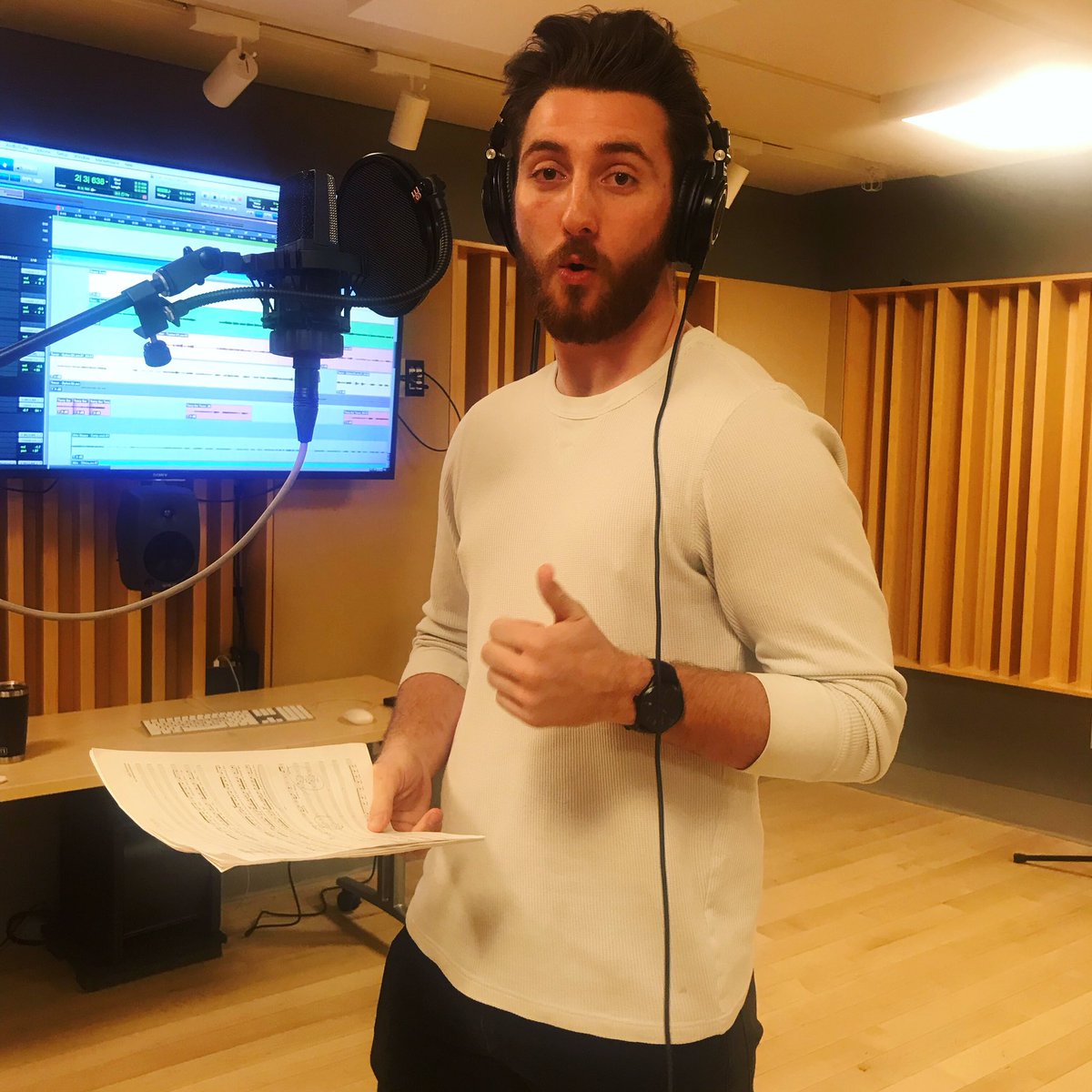 A long day of recording the other night... can’t wait to share what we’ve been working on!