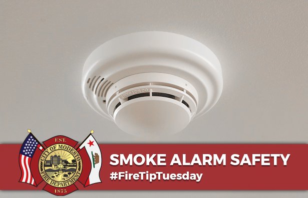 ModestoFire's tweet photo. Roughly 3 out of 5 fire deaths happen in homes that have faulty or no fire alarms. It is important to have fire alarms installed inside every sleeping room, outside each separate sleeping area and on every level.
#FireTipTuesday https://t.co/SoedDoVtg7