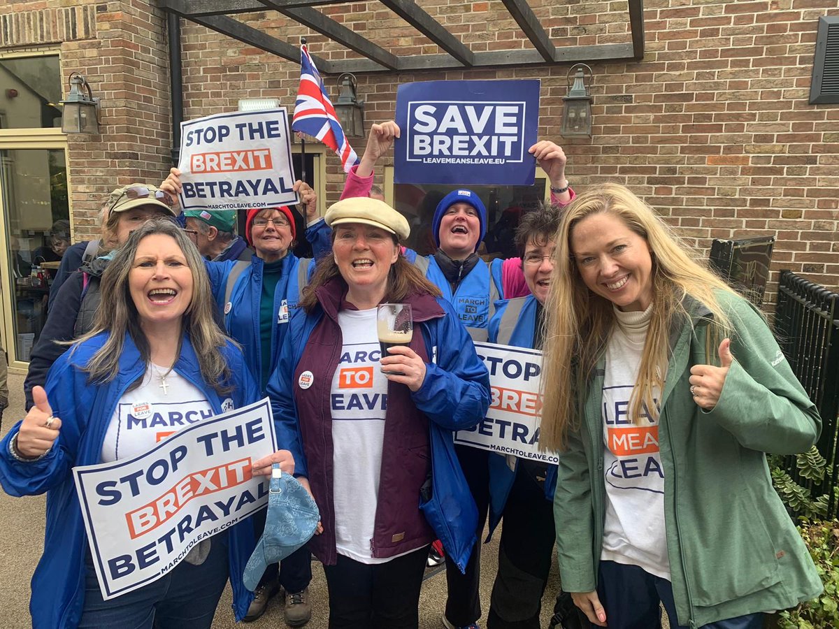 Ladies4Leave's tweet photo. Day 4 on the #MarchToLeave complete! 

It's time our politicians believed in Britain! https://t.co/2VfwCeWsJV