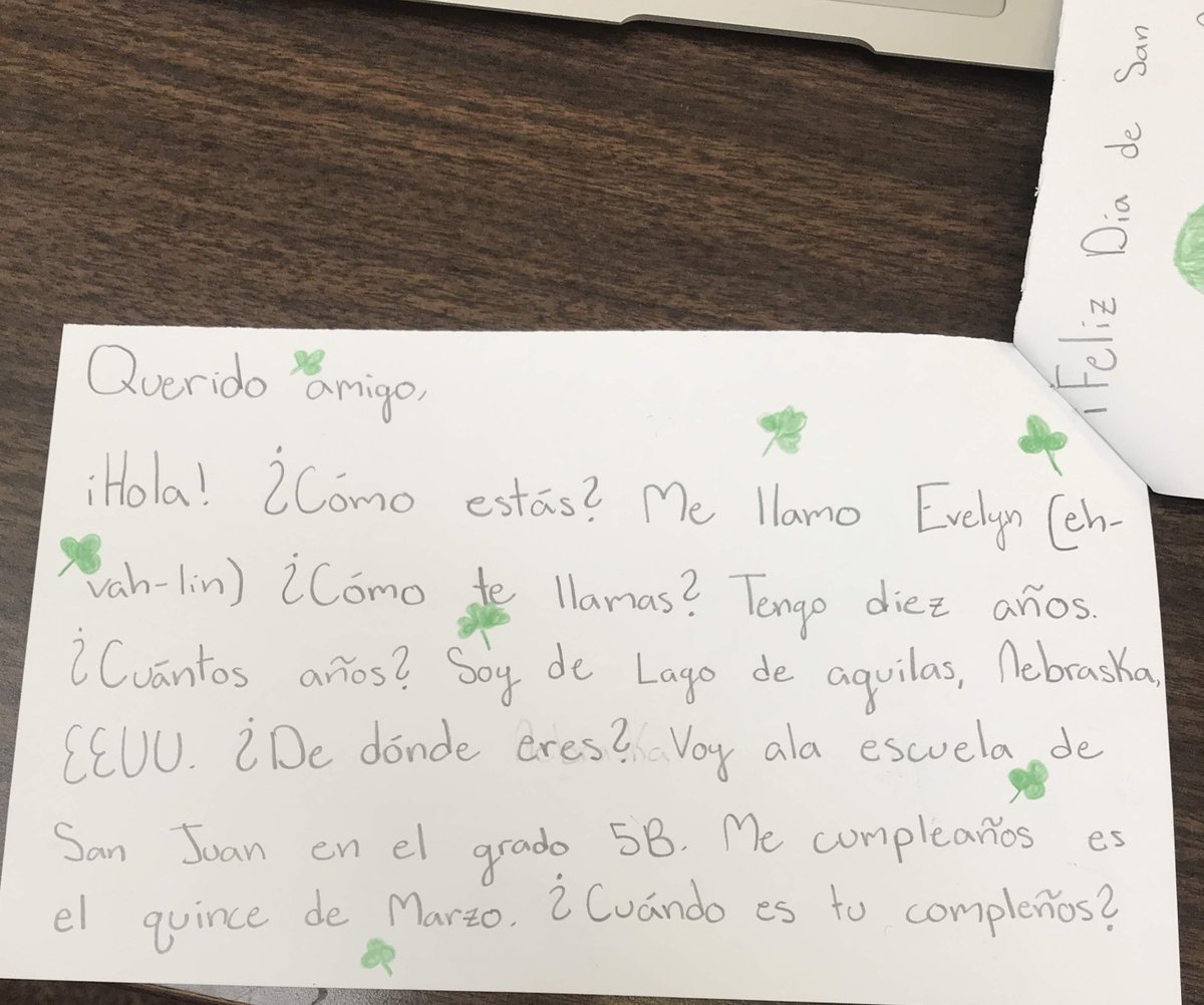 JeffHokerson's tweet photo. @AncillaeAssumpt 5th grade students have been exchanging pen pal letters to practice their basic conversational skills #aaajourneyingtogether https://t.co/6n880fLO0K