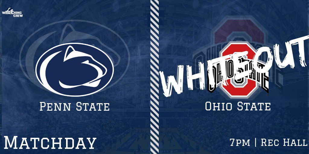 PSUwRECkingCrew's tweet photo. Today's the day! βͺβͺβͺβͺβͺ
Get there early for free food and free shirts!
#BeatOSU #PSUMVB https://t.co/hUsUso7t9F