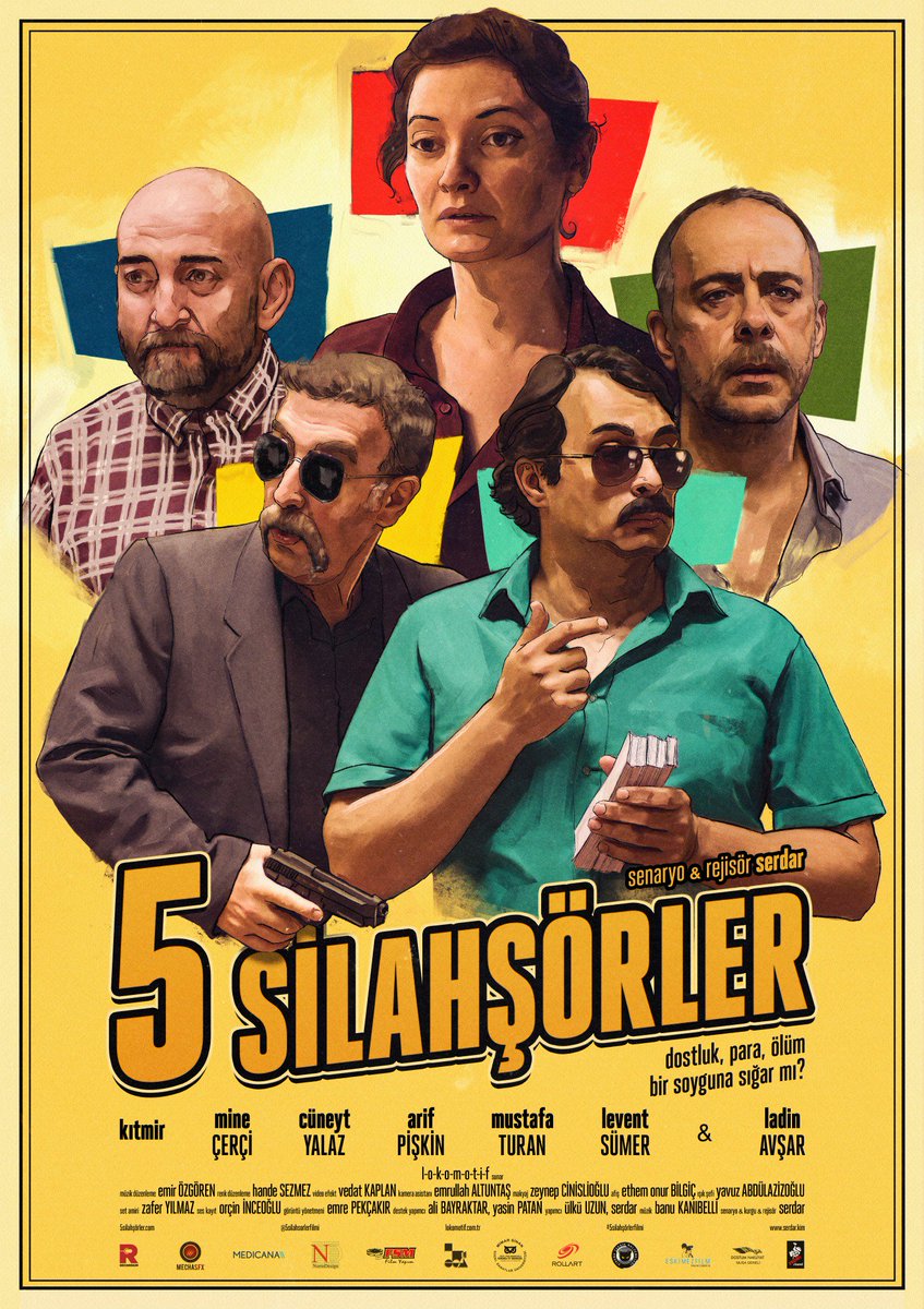 Afişimizi <a href="/ethemonur/">Ethem Onur Bilgiç</a> hazırladı 👏👏👏 5silahsorler.com #5SilahşörlerFilmi @serdarpeh <a href="/atolyelokomotif/">atölye lokomotif</a> <a href="/BanuKanibelli/">Banu Kanıbelli</a> <a href="/LokomotifKamera/">𝐋𝐨𝐤𝐨𝐦𝐨𝐭𝐢𝐟 𝐊𝐚𝐦𝐞𝐫𝐚</a> <a href="/acyalaz/">Cüneyt Yalaz</a> @arifpiskin #mustafaturan @minecerci <a href="/LvntSmr/">Levent Sümer</a> @pinuspiccea #sinema  #sinemafilmi #çocuklukarkadaşları #soygun #sevgi #ölüm #aşk