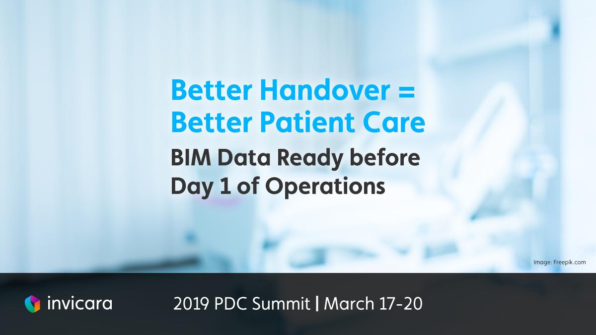 Healthcare handovers are unique. To ensure the facility is ready for patient care, handover should happen BEFORE operations.  Stop by booth 909 at the #PDCSUMMIT to learn how Invicara can provide detailed, #verifieddata before Day 1!