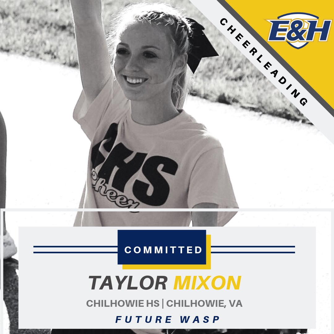 ehccheer_dance's tweet photo. We are excited to welcome Taylor Mixon to our cheer family next fall!
πππ
#futurewasp #d3cheer #emoryandhenry https://t.co/VCZrbUwsCj