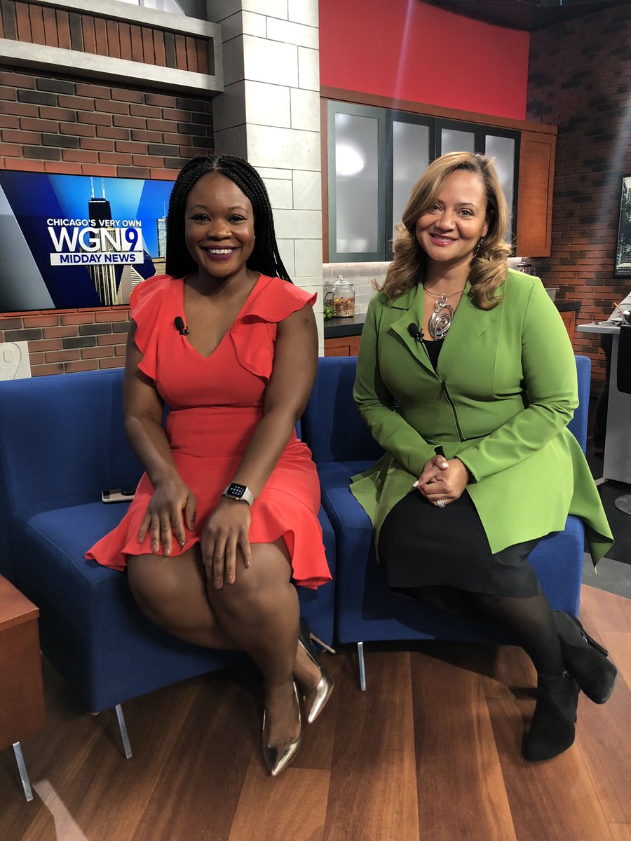 kmillerlib's tweet photo. Empowering #women & great #career advice NEXT on @wgnnews #middaynews with #ichoosetheladder #thesummit2019 @DinaBairWGN https://t.co/5ZsXbd6jz5