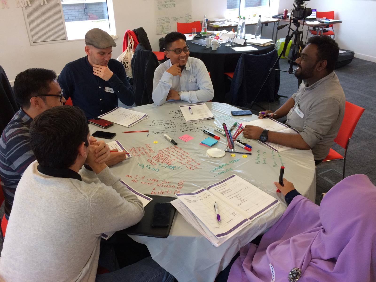 Image for the Tweet beginning: #GCEcoop mentors are busy discussing