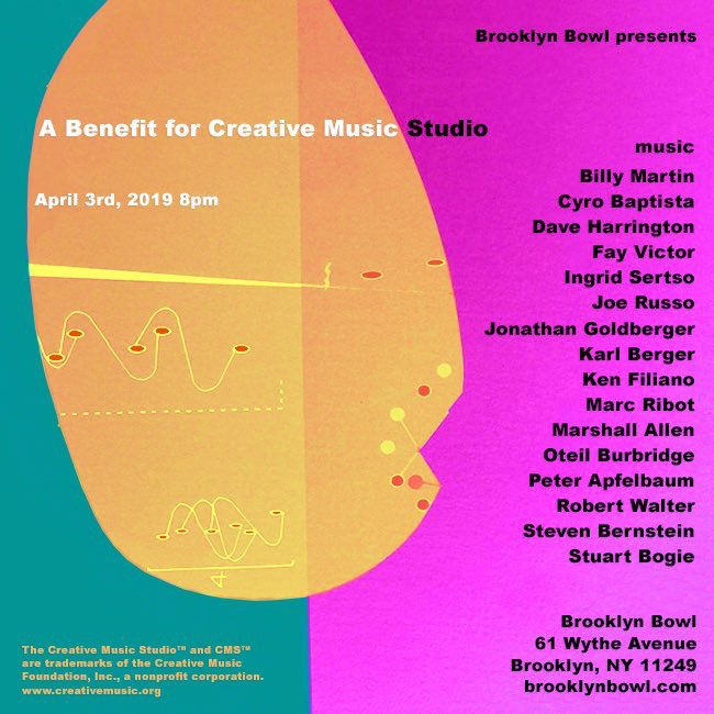 Thanks big time to <a href="/Joeyrusso/">Joeyrusso</a> + <a href="/Bmartin63/">Billy Martin</a> for having me on this bonkers hang <a href="/brooklynbowl/">Brooklyn Bowl</a> to benefit Creative Music Studio ... honored to be included in this list of friends and legends !