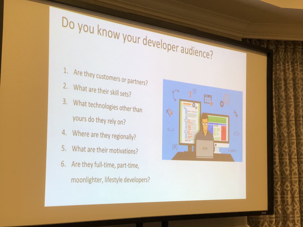 maxkatz's tweet image. .@GraceFr and @avharsh are talking about &quot;5 Ways to Scale up Developer Support &amp;amp; Engagement&quot; #devrelconference #devrel