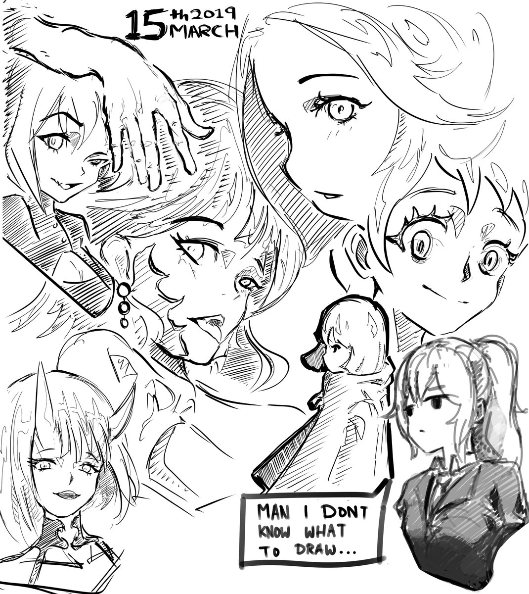 sketches

#digitalart #dailysketches #dailysketch #anime #animestyle #animestyleart #pencildrawing #photoshop_art #doodle #doodlesketch #illustration 