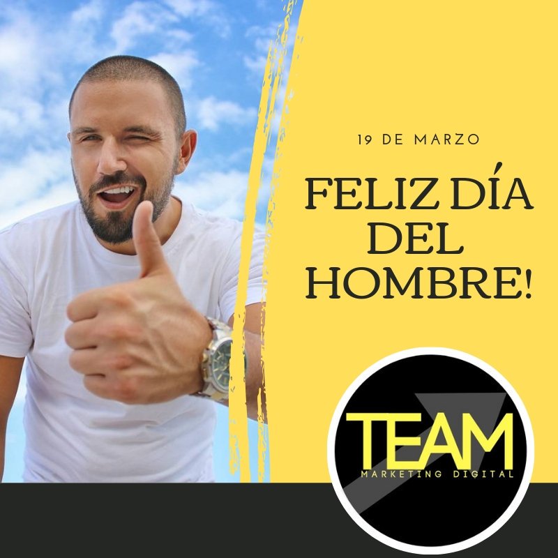 TeamMarketingD2's tweet photo. Feliz día a todos esos hombres marketeros! https://t.co/tGscgZOC80