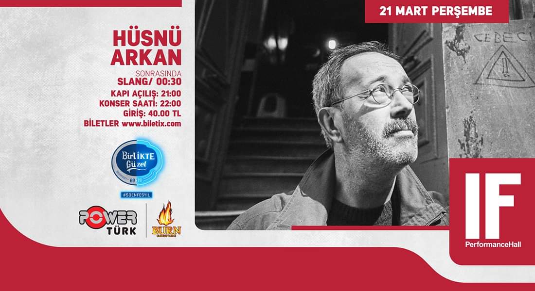 📣 RT Yapan 2 Takipçimize Çift Kişilik Biletimiz Var! Son Gün 21 Mart! <a href="/IFPerformance/">IF PERFORMANCE HALL</a> <a href="/husnuarkan/">Hüsnü Arkan</a>
🗓️ 21 Mart - Perşembe
⏰ 22:00
📍 IF Performance Hall