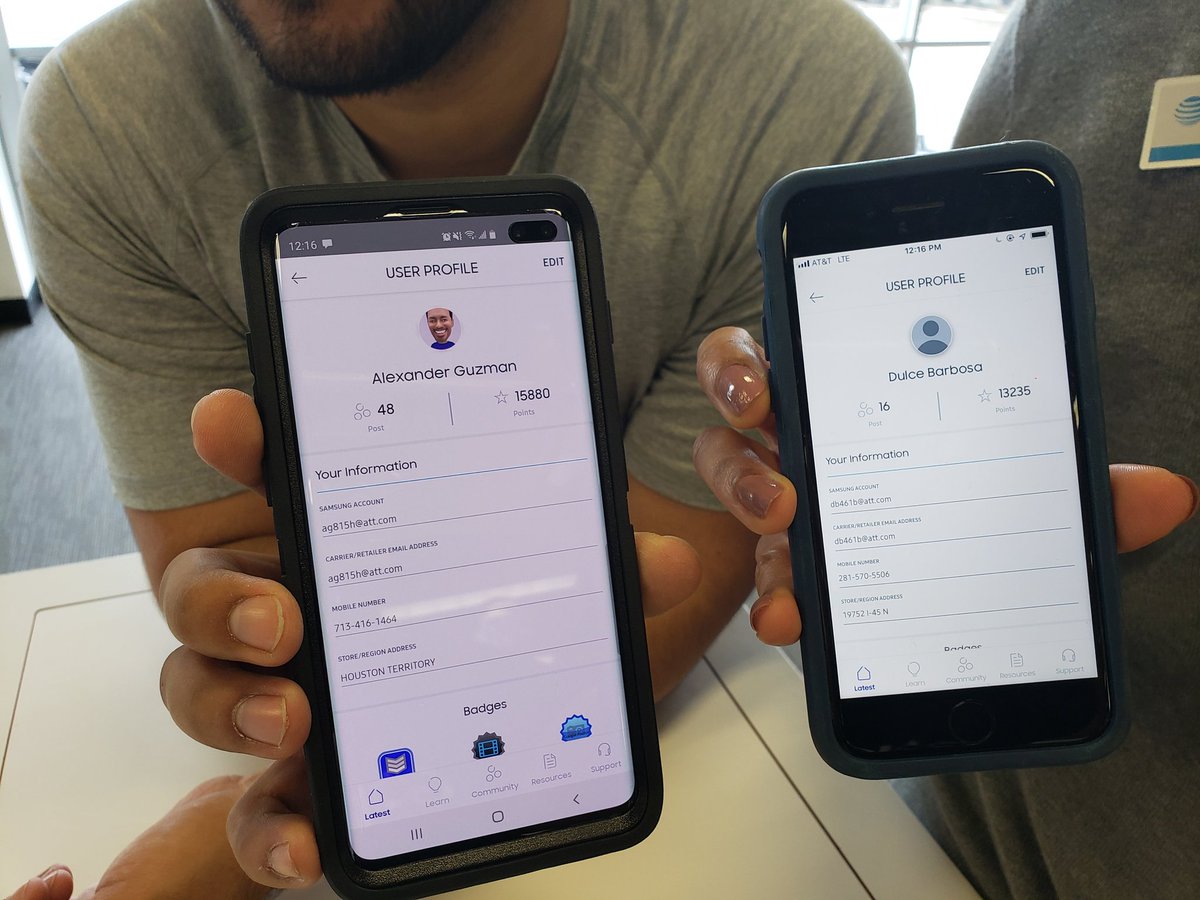 sandra_samsung's tweet photo. #LaunchS10Knowledge #3 RSA Alexander and Dulce with 10k elite points @Krivs14 @mrentas258 https://t.co/riFmi2QaiH