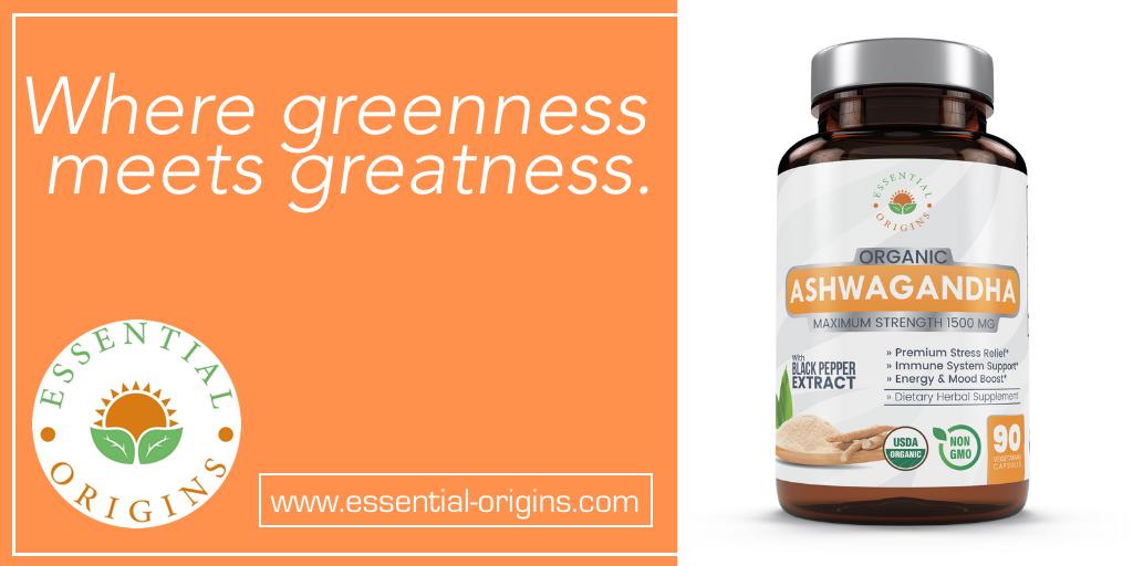 EssentialOrigns's tweet photo. At Essential Origins we look at health differently. Click on the link to learn more >>> https://t.co/ROPm4chkIG #EssentialOriginsUS #WhereGreennessMeetsGreatness #EssentialHealth #EssentialWellness #Health #Wellness #Fitness #AshwagandhaRoot https://t.co/Nho56DvHpO
