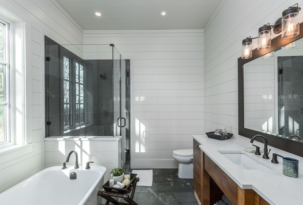 Get inspired with these photos of our Shiplap Wall and Ceiling Collection. Complete your dream home or cabin by coming into one of our showrooms to explore all of our interior and exterior finishing options. 
...
Photos courtesy of Woodtone