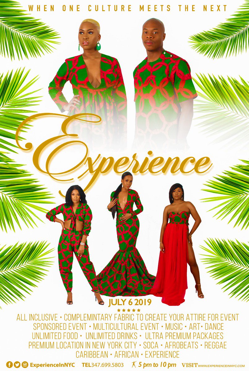 experienceinnyc's tweet photo. Experience Advanced Tics Out Friday March 22, 12 NOON
https://t.co/xkVzLlqSBB
Follow @experienceinnyc stay tuned for more info. The one All Inclusive event in NYC you dont want to miss.
*Art
*Music
*Culture
*Fashion
*Unlimited Food&amp;Drinks
*Amazing Sponsors
*Vibes
#Experienceinnyc https://t.co/beEFqKSa4H