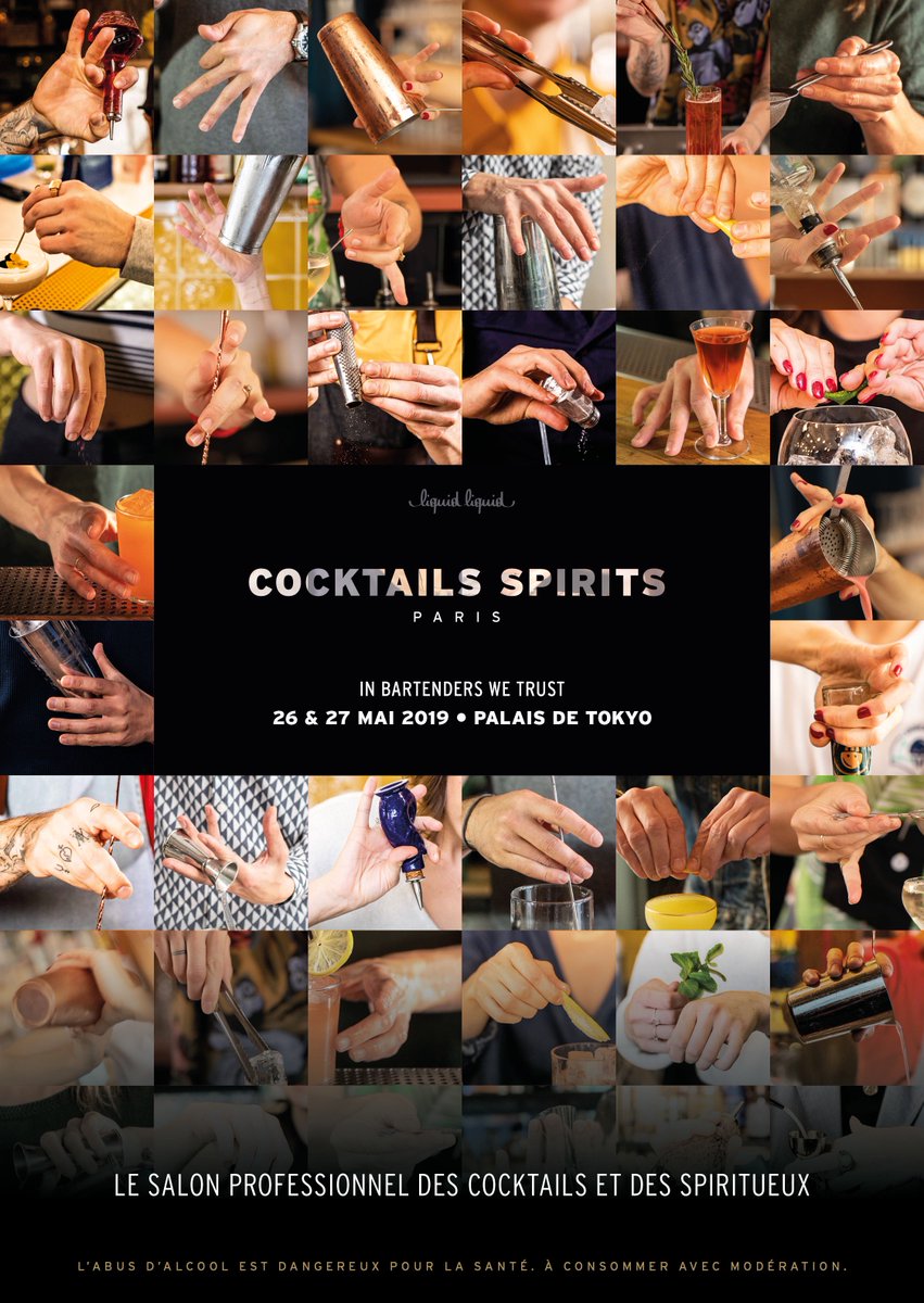 Cocktails Spirits Paris will take place on May 26-27, 2019 at Le Palais de Tokyo for its 12th edition. Tickets available on cocktailspirits.com. See you soon!
