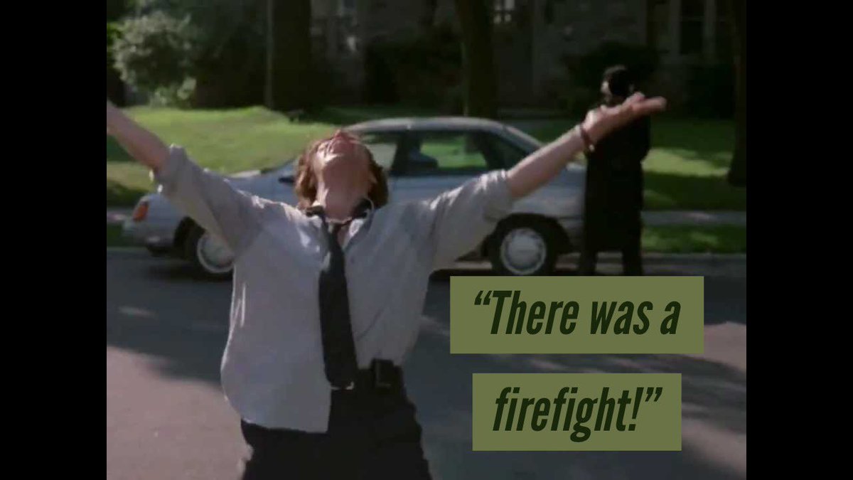TTMGPodcast's tweet photo. βThere was a firefight!β
Day 156 of #365daysofmovies quotes
#boondocksaints
#talktomegoose
#moviequoteaday
#therewasafirefight
#actiontuesday https://t.co/Ln94xOj9yA