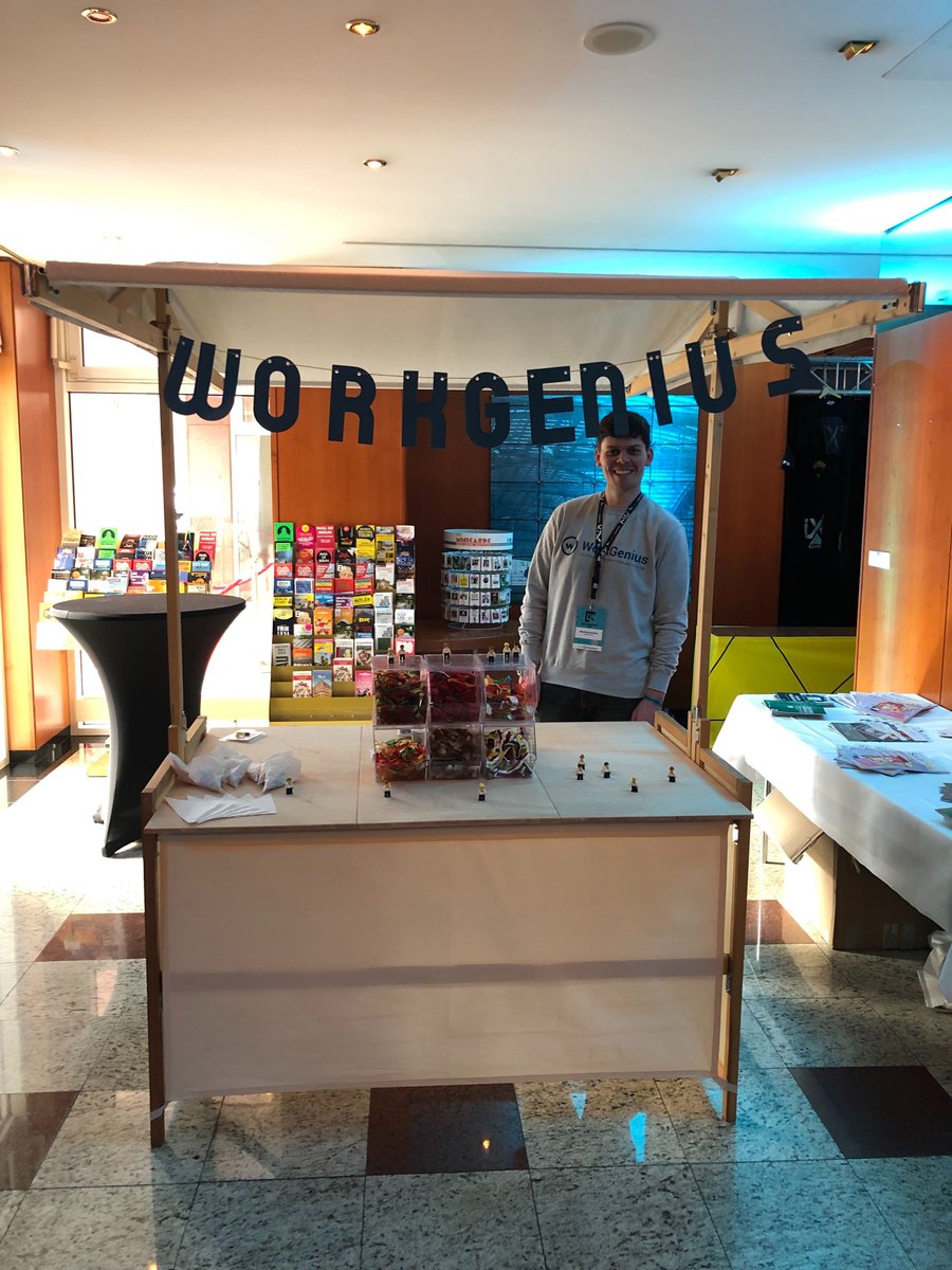 WorkGeniusHH's tweet photo. 1 of 2 days at #contentixx2019: Done! We had a successful first day full of interesting classes, networking and … candies! You didn´t get some? Visit us tomorrow and get to know our Geniuses Hannes, Sebastian and Ole #WorkGenius #digitalworkforce #timeforsweets #contentmarketing https://t.co/TNFc9o73QC