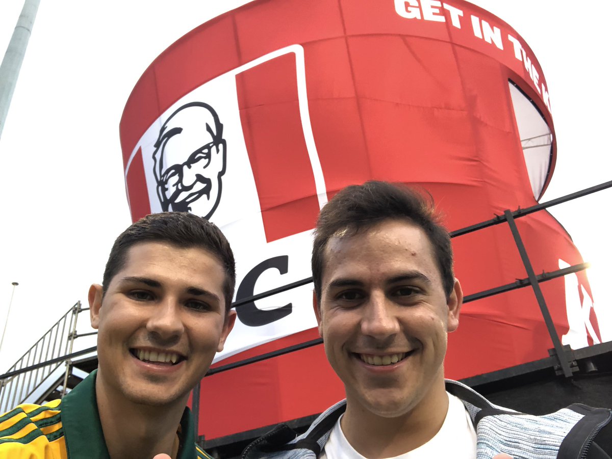 My friend sponsored the tickets, I promised to sponsor the food. Please help me out KFC! #kfcbigbucket #proteafire #hungry #RSAvSL
