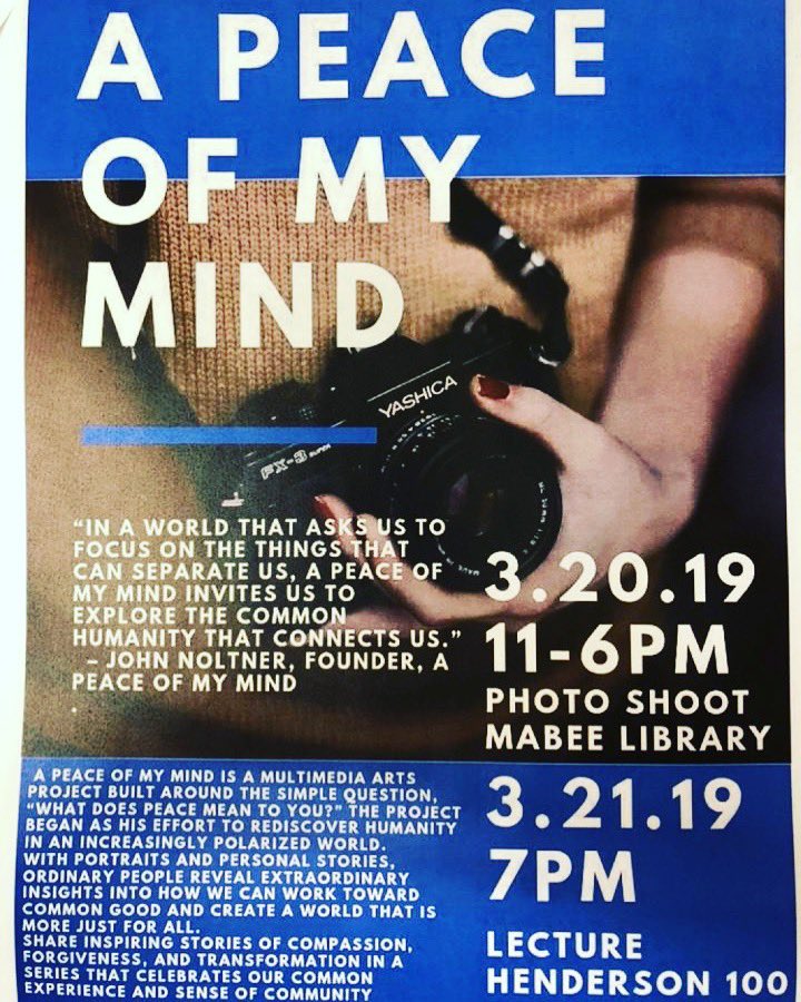 Join WSGA and Campus Activities Board tomorrow and Thursday to learn more about what connects each and every one of us.