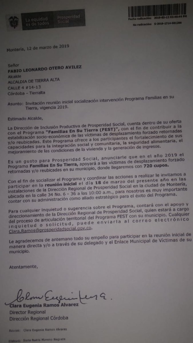 Alcaldía Tierralta tweet media