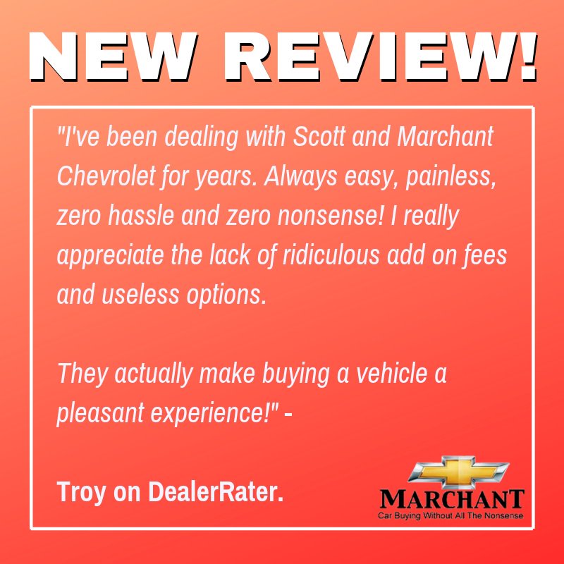 ChevyMarchant's tweet photo. We just received a new 5 star review on @DealerRater! Thank you, Troy!
#TuesdayThoughts #Chs #Charleston #Chevy https://t.co/D029Wv7imi