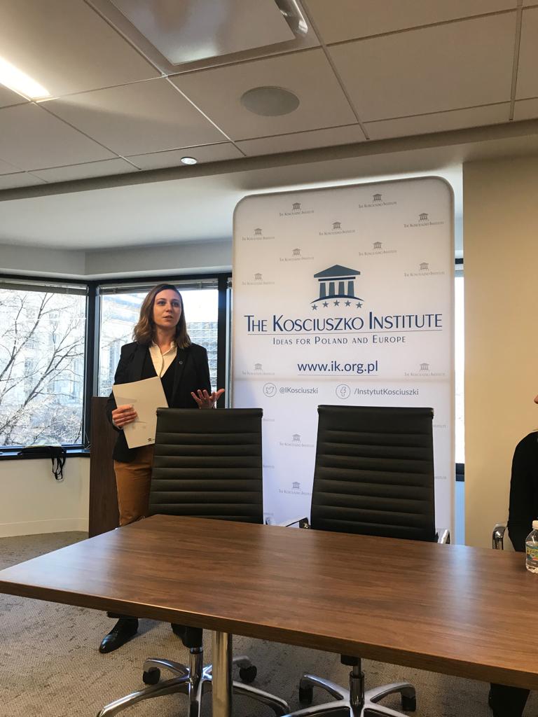 CYBERSECEU's tweet photo. .@j_swiatkowska @Ikosciuszki delivering #CSDC19 closing remarks: If we want to live in an open & secure #cyberspace, we need to not only act as a #transatlantic community - we need to act now. #CyberTrust https://t.co/kN38p8Q7qI