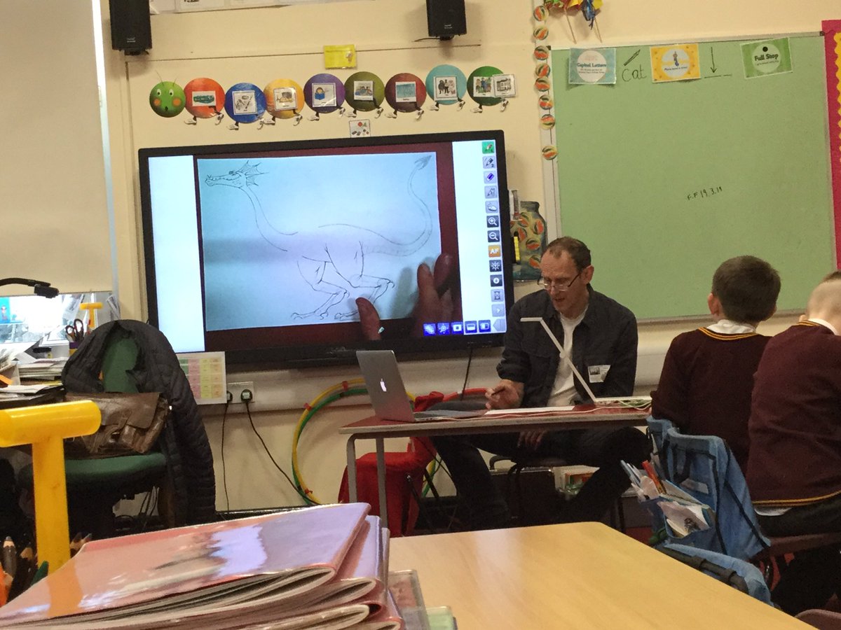 ssao_y2's tweet photo. What a fantastic day we have had in KS1 with the book author and illustrator Mark Robertson. It has been a day to remember thank you for sharing your talents #mprobertson https://t.co/zhbIaeH90n