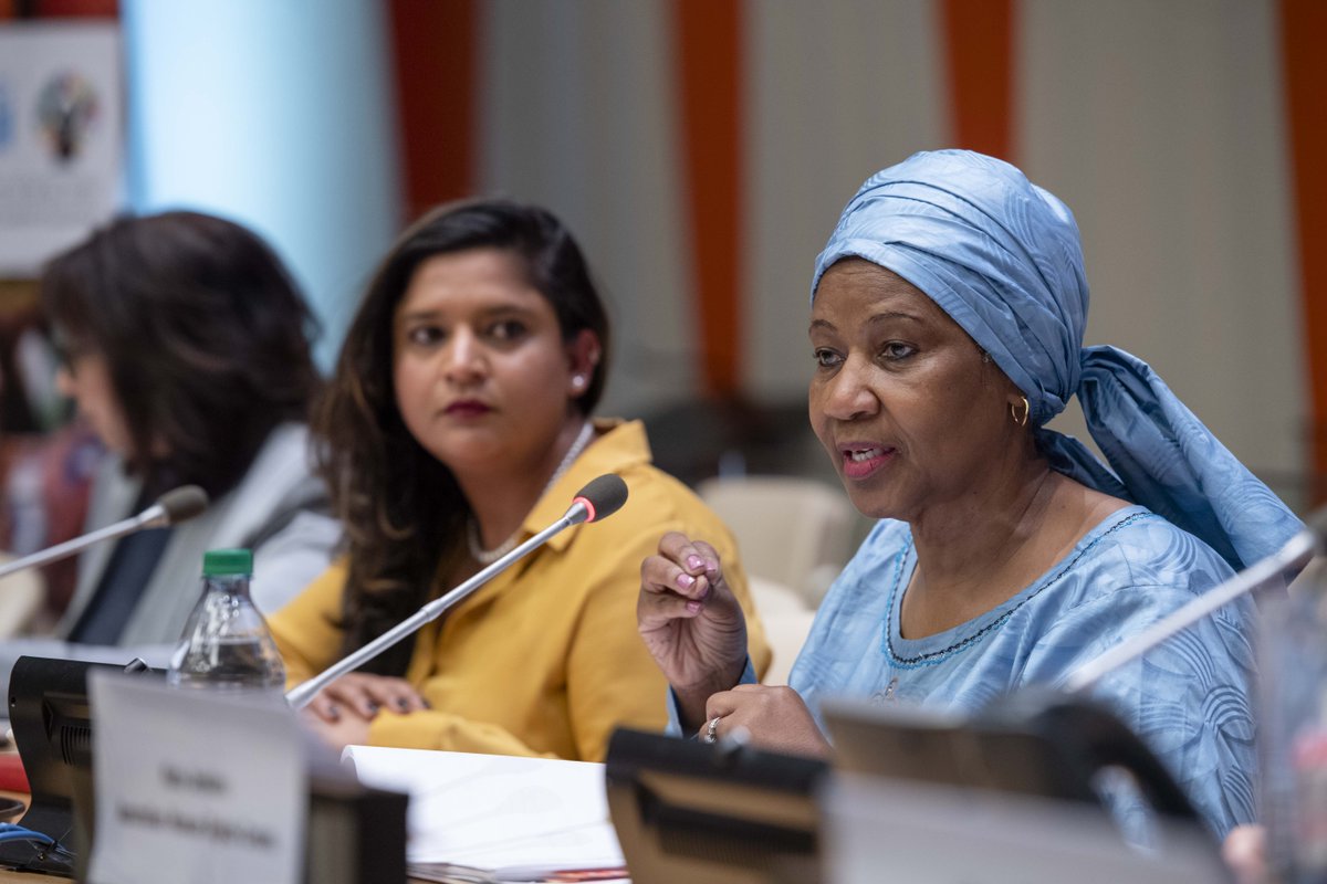 UN_CSW's tweet photo. "It's important to create a culture where everybody takes the responsibility to create a workplace and an environment that is safe. It is not okay to be a bystander." -- @phumzileunwomen at #CSW63 event on sexual harassment. https://t.co/xbBNCh0SVz