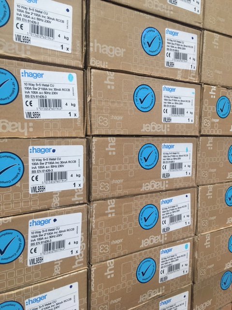 Bondgate_Elec's tweet photo. Our branches stock Hager 18th Edition Consumer Units.. Speak to a member of the team to discuss your requirements
 #electricians #durham #stockton #northshields #bishopauckland https://t.co/5PZlmrcwOM https://t.co/KUr0PFwCVy