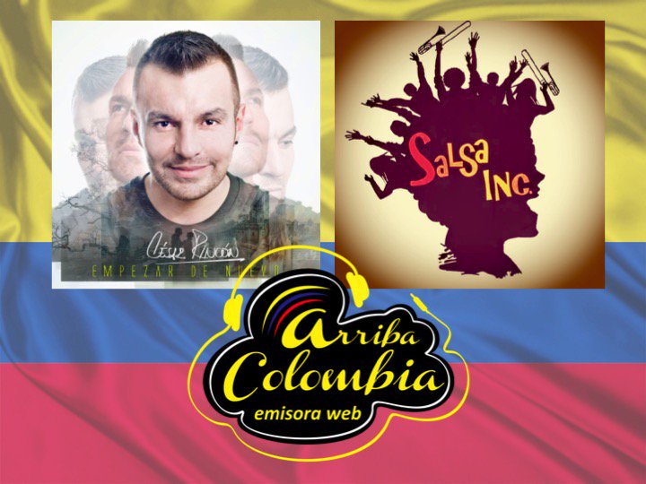 arribacolombia3's tweet photo. Dos nuevos artistas llegan a la familia ARRIBA COLOMBIA! Las nuevas propuestas de CESAR RINCON y SALSA INC! Escúchalos solo por ARRIBA COLOMBIA RADIO! La única emisora que apoya el talento nacional!
https://t.co/3rVOyJ78LF
#arribacolombiaradio #emisora #radio #musicalatina https://t.co/9k99P3T0Wl