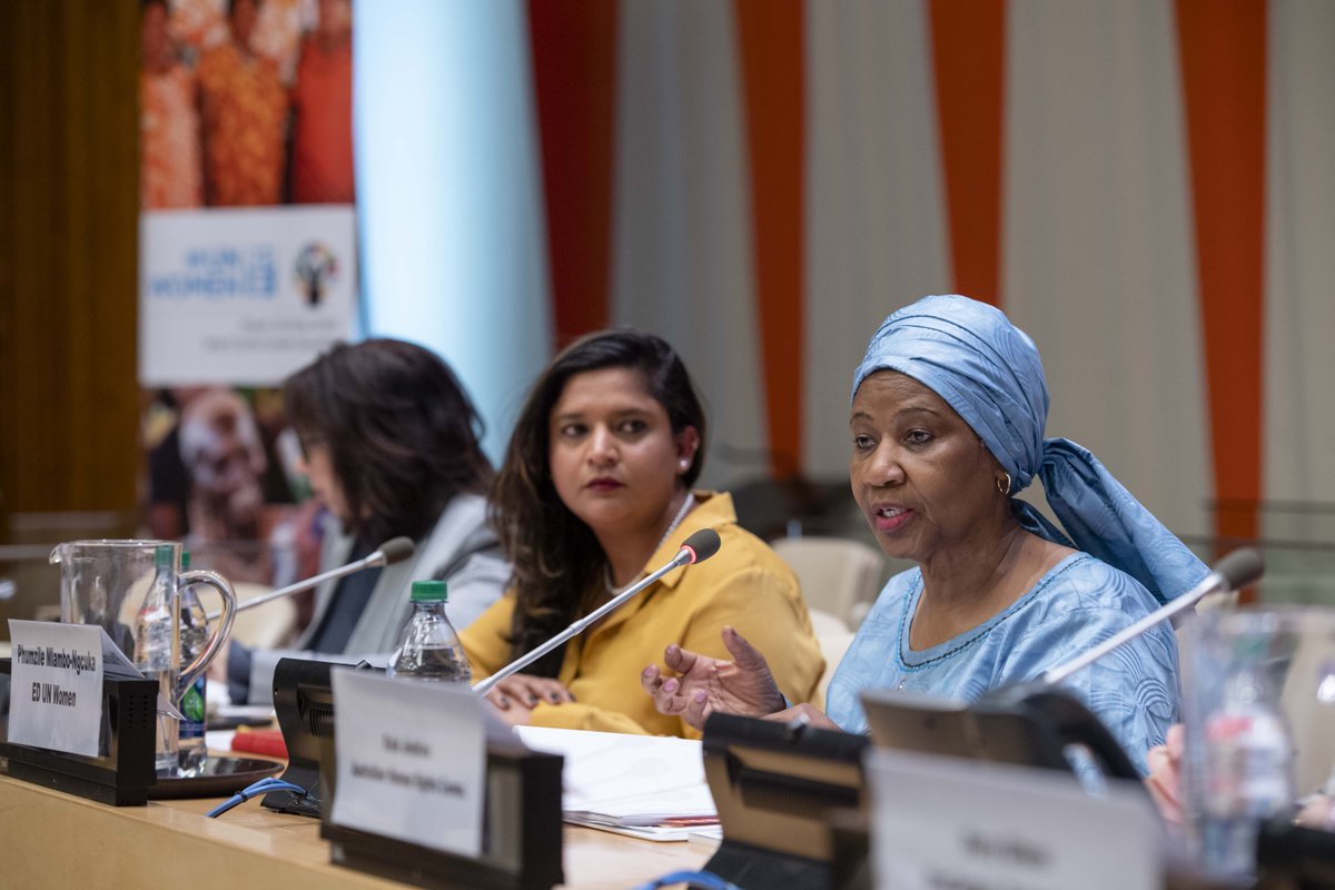 UN_CSW's tweet photo. "It's important to engage men and boys, all ages, so that they take the responsibility. This is not women's work. This is the work of society." -- @phumzileunwomen #CSW63 https://t.co/VVcj39BseZ