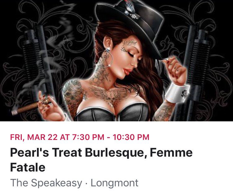 IAMChelseaGrace's tweet photo. THIS FRIDAY! 🎶 My next show! I am so excited to be adding my vocal stylings to another burlesque show and to be part of this beautiful cast! $15/at the door. #coloradoentertainment #burlesque #femmefatale #vocalist #music #coloradoartists #coloradosinger #longmontcolorado https://t.co/v3XfQF7Lgo