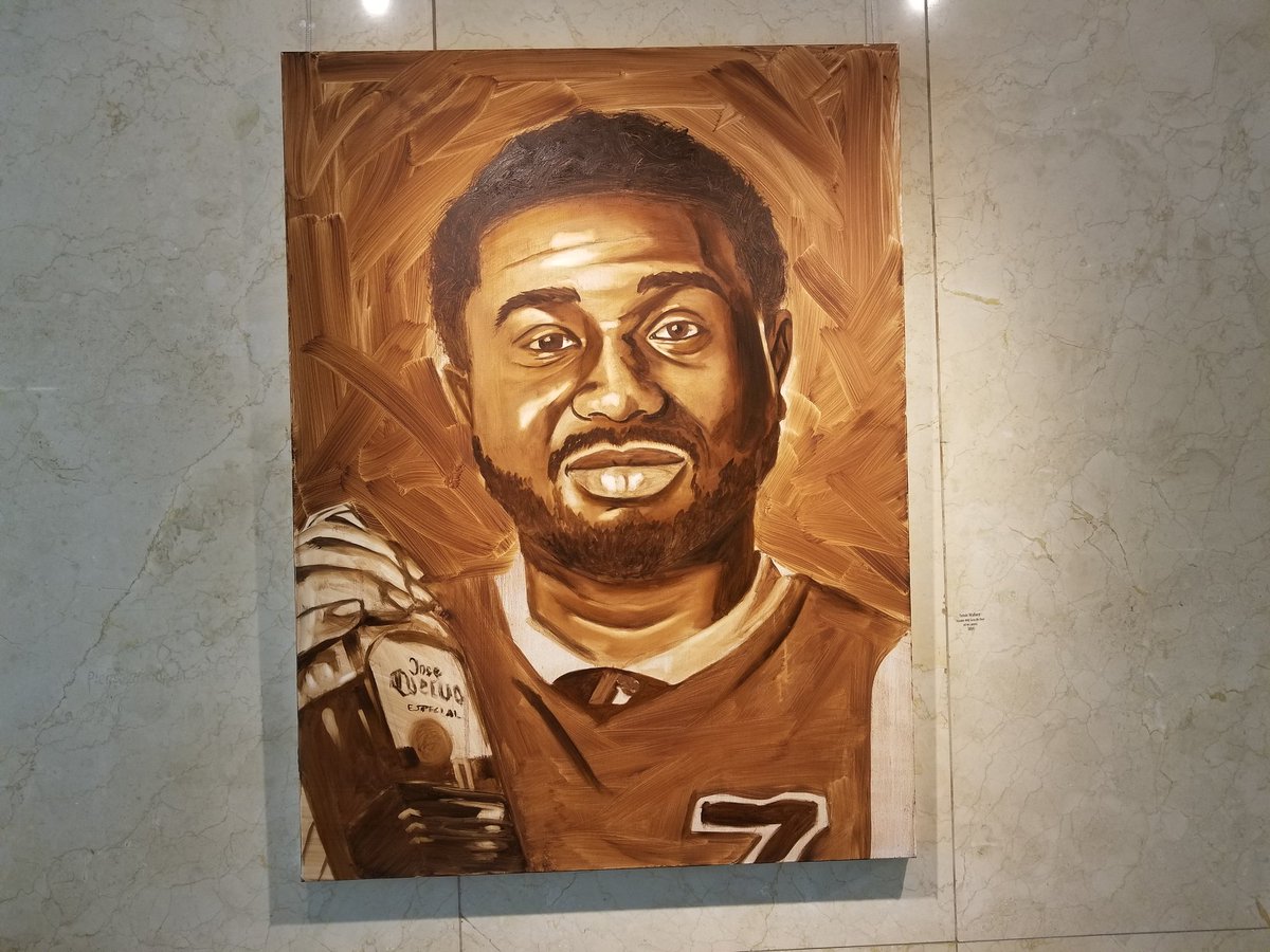 Anna_M_Roman's tweet image. Hello from the Raleigh Municipal Building. Beautiful artwork up from the Black on Black Project. More about the exhibit:  blackonblackproject.com/i-feel-like-th… #ralpol #theblackonblackproject #IFeelLikeTelvin