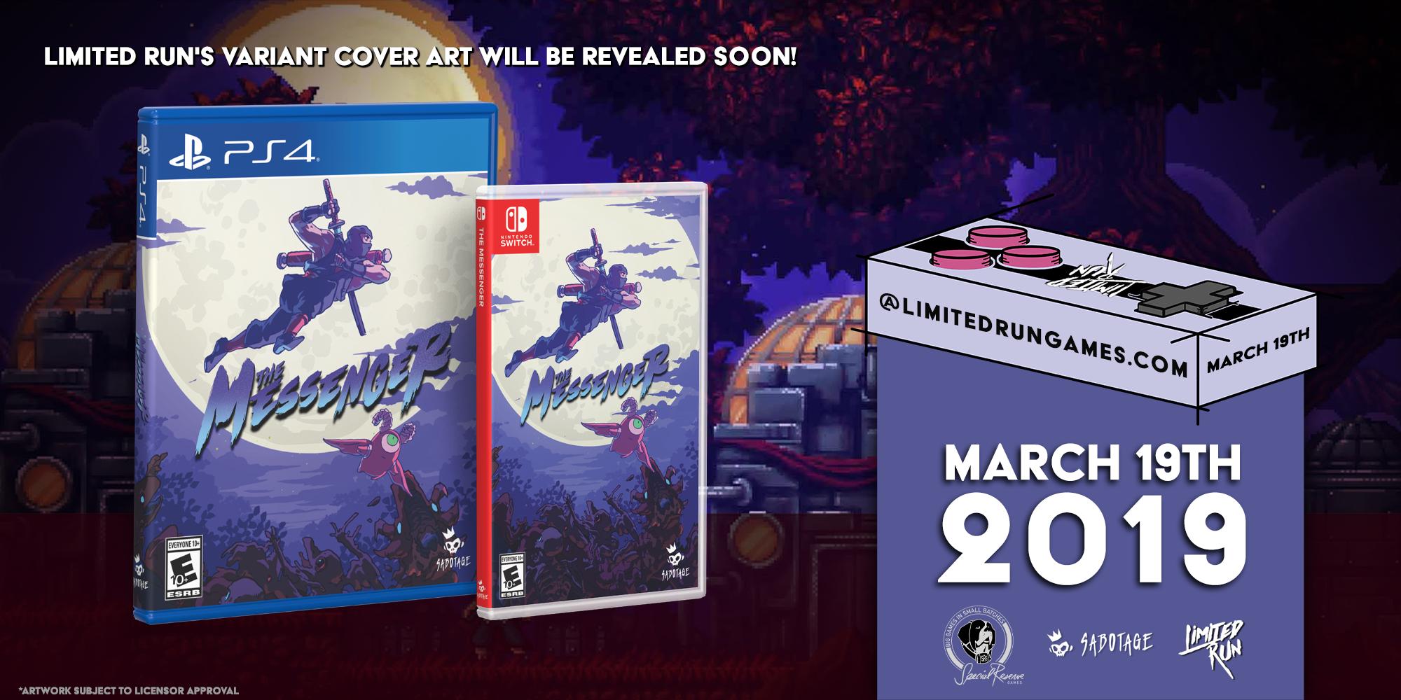 Limited Run Games on Twitter: "Our variant of @specialreserves's The Messenger is now live on the site! This standard edition will be available pre-order PS4 and Switch for two weeks.