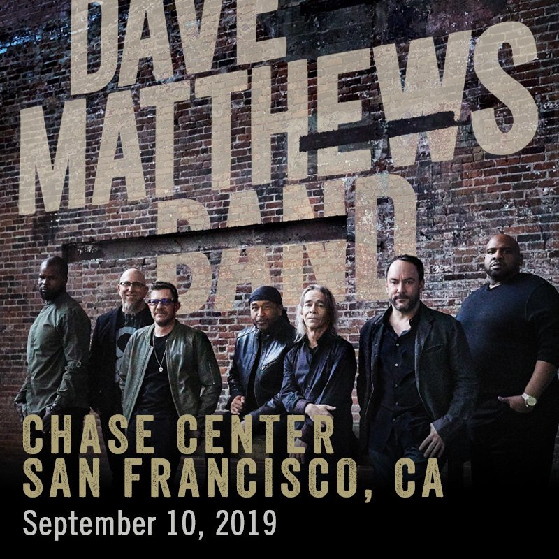 davematthewsbnd's tweet photo. #DMB2019 is excited to announce a performance at the new @ChaseCenter in San Francisco, CA on Sept 10. An online ticket presale is now open for members of the Warehouse: https://t.co/VqAgN11FFQ. Visit https://t.co/g1UNXWuXro for details. #SeeYouOnTheRoad https://t.co/skU8Gs7HUB