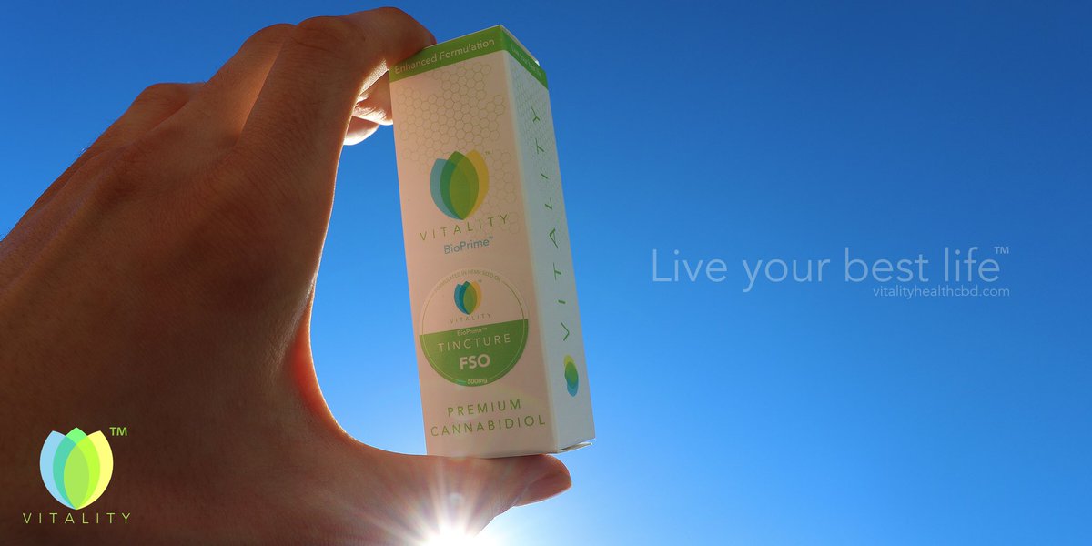 VitalityCbd's tweet photo. #Vitality Health CBD #FullSpectrum Life Elixir™ are fortified with BioPrime™ nanoparticle #CBD delivery #technology, making them up to 100X more BioAvailable than competing sublingual delivered #CBDTinctures. Click the link in our bio for more information. #LiveYourBestLife https://t.co/uI1rzi5AWR