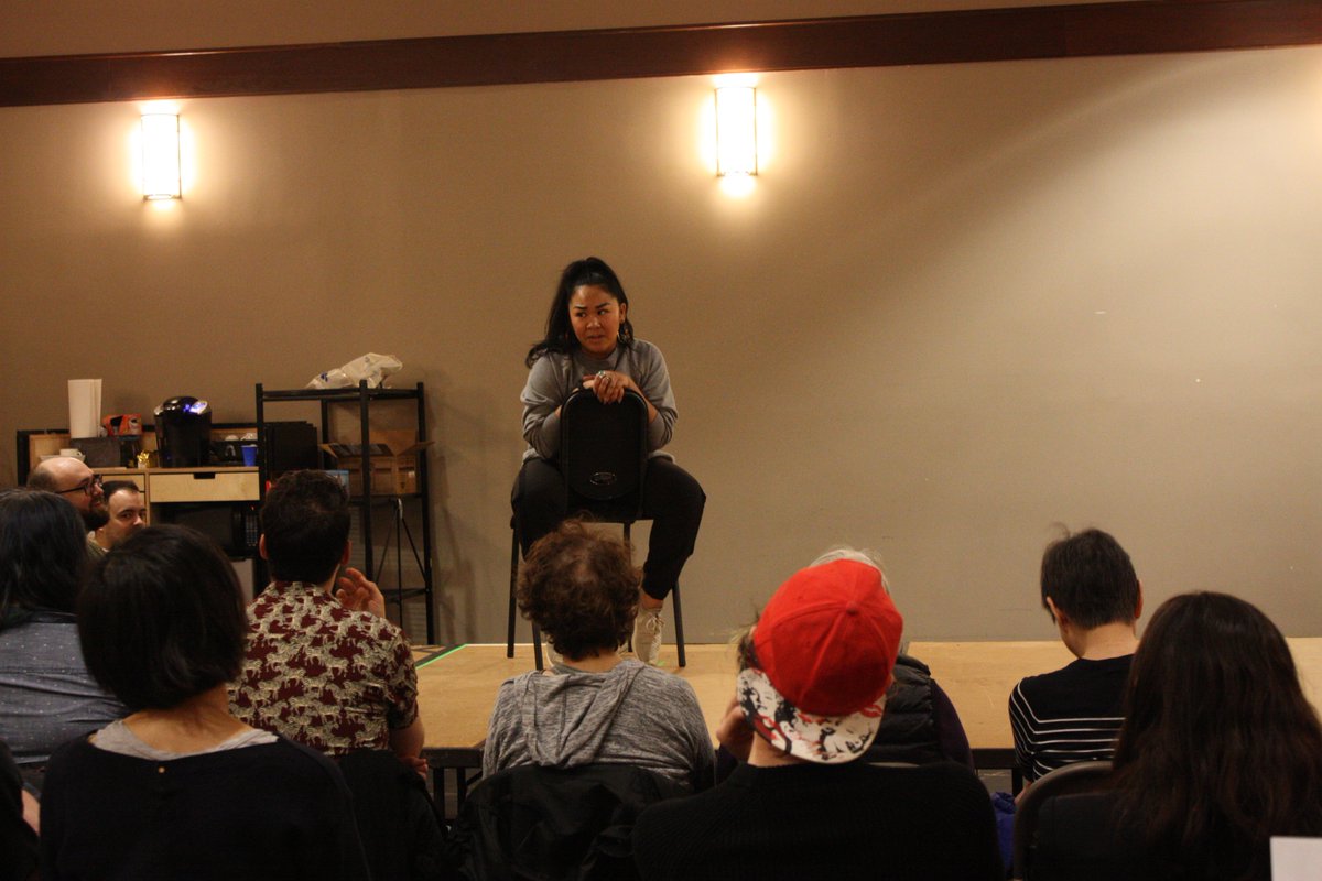 americanrep's tweet photo. Pics from this weekend's rehearsal of @sporkalob's Dragon Mama (part of her DRAGON CYCLE). The team got to try out the custom seating configuration and story in front of a test audience which featured members of our #EndlingsART fam.

DRAGON CYCLE begins TOMORROW! https://t.co/vmGJo94I9v