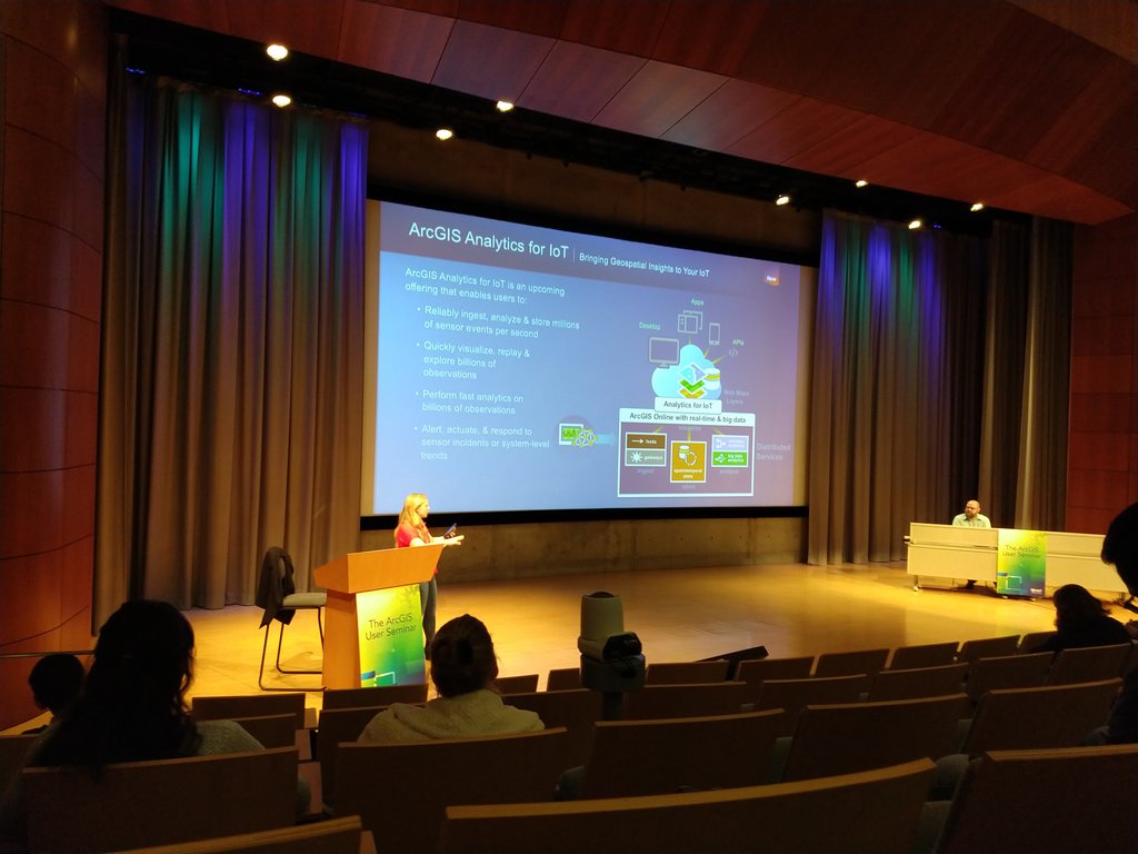 MillerSpatial's tweet photo. Great updates on things to come at the ArcGIS User Seminar! #esri https://t.co/HzQam2P2zx