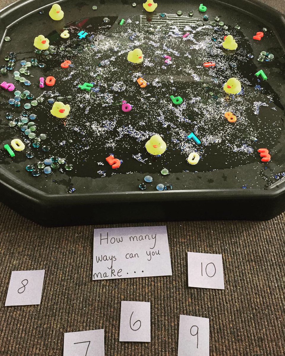 MissNeishCVP's tweet photo. We have been practising how many ways we can make different numbers. We hunt for them in the water 💦 🐤✨
#playbasedlearning #playistheway #numeracy #SEALmaths #primaryteachingscotland #numeracythroughplay #numeracyideas #primary2 #tufftray #tufftrayideas #tufftrayplayideas https://t.co/obX7WM2vHb
