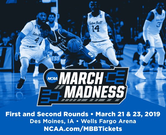 Murph_Andy's tweet photo. The NCAA Tournament returns to Des Moines.
What's new? Better? Different?
Tweet your questions for Iowa Events Center GM Chris Connolly and Drake AD Brian Hardin here.
Please use #DMMadness hashtag https://t.co/zzppT5G1ZG